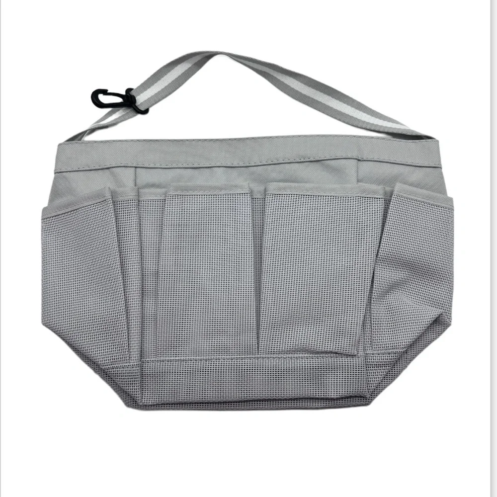 Simply Essential Mesh Shower Tote in Grey